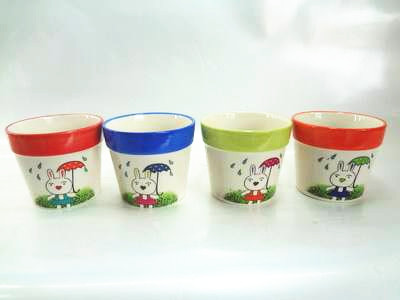 成都辦公室植物卡通盆